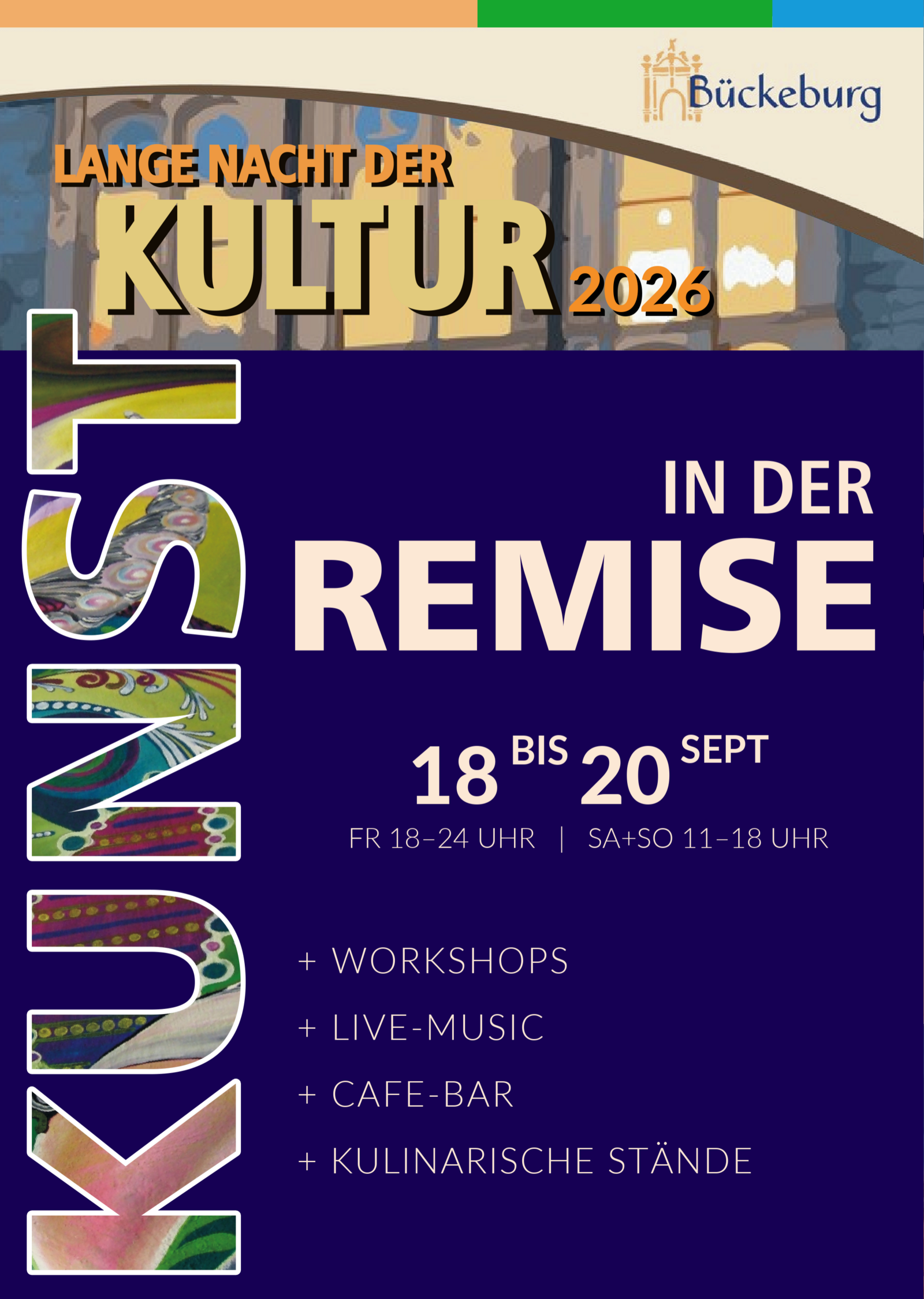 Öffnet die Seite 'Lange Nacht der Kulturen – Workshop-Wochenende in der VHS-Remise'